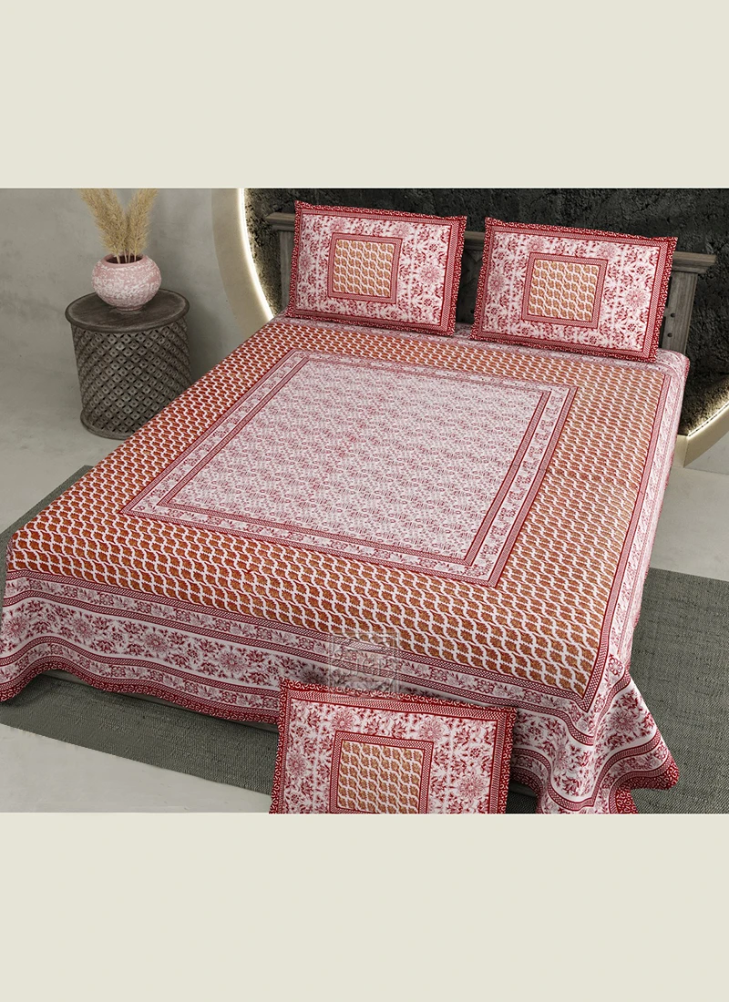 (95*108) Super Fine Cotton New Fancy Printed Double Bed Sheet Collection