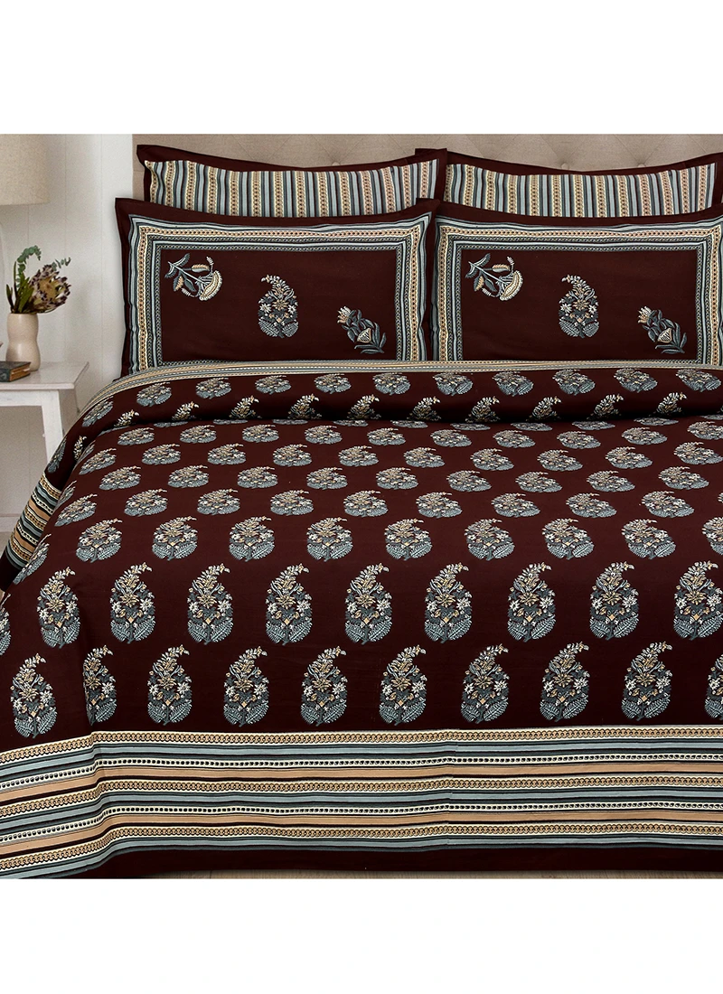 Pure Premium Cotton Floral Printed Designer Dohar Set Collection (100*108)