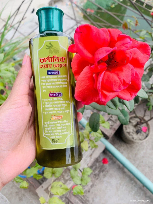 Organic hair oil