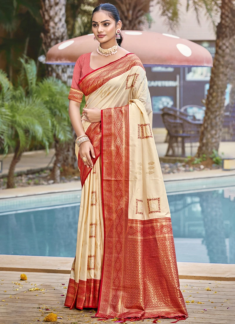 Silk Festival Wear Weaving Saree